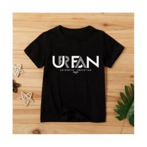 “Trendy urban fashion tee black streetwear graphic shirt”